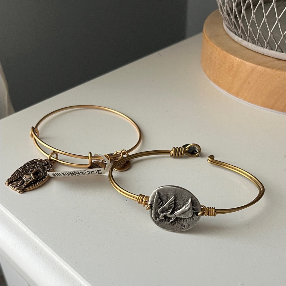Alex and Ani Gold and Silver Charm Bracelets
